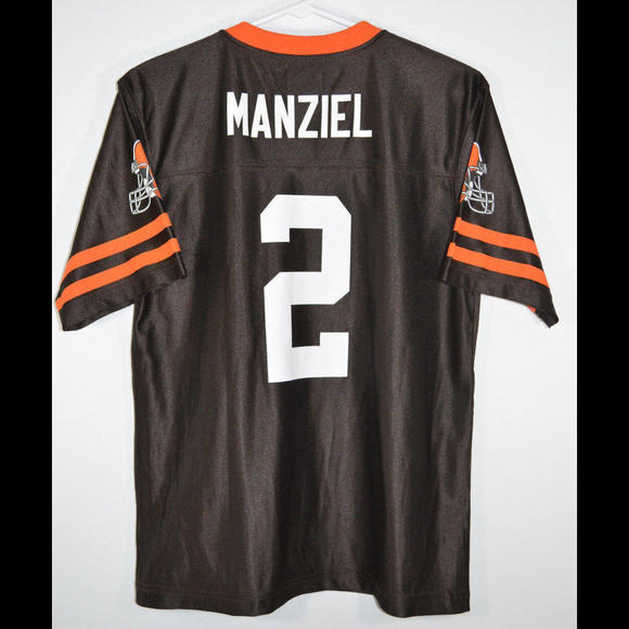 NFL Players Team Apparel Cleveland Browns Jersey Manziel Youth Large (14-16) - Picture 2 of 4